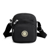 Gelory Multi-Pocket Casual Crossbody Bag for Women, Mini Cross body Bag Women Nylon Waterproof Adjustable Strap Travel Messenger Bags Shoulder Bags (Purple)
